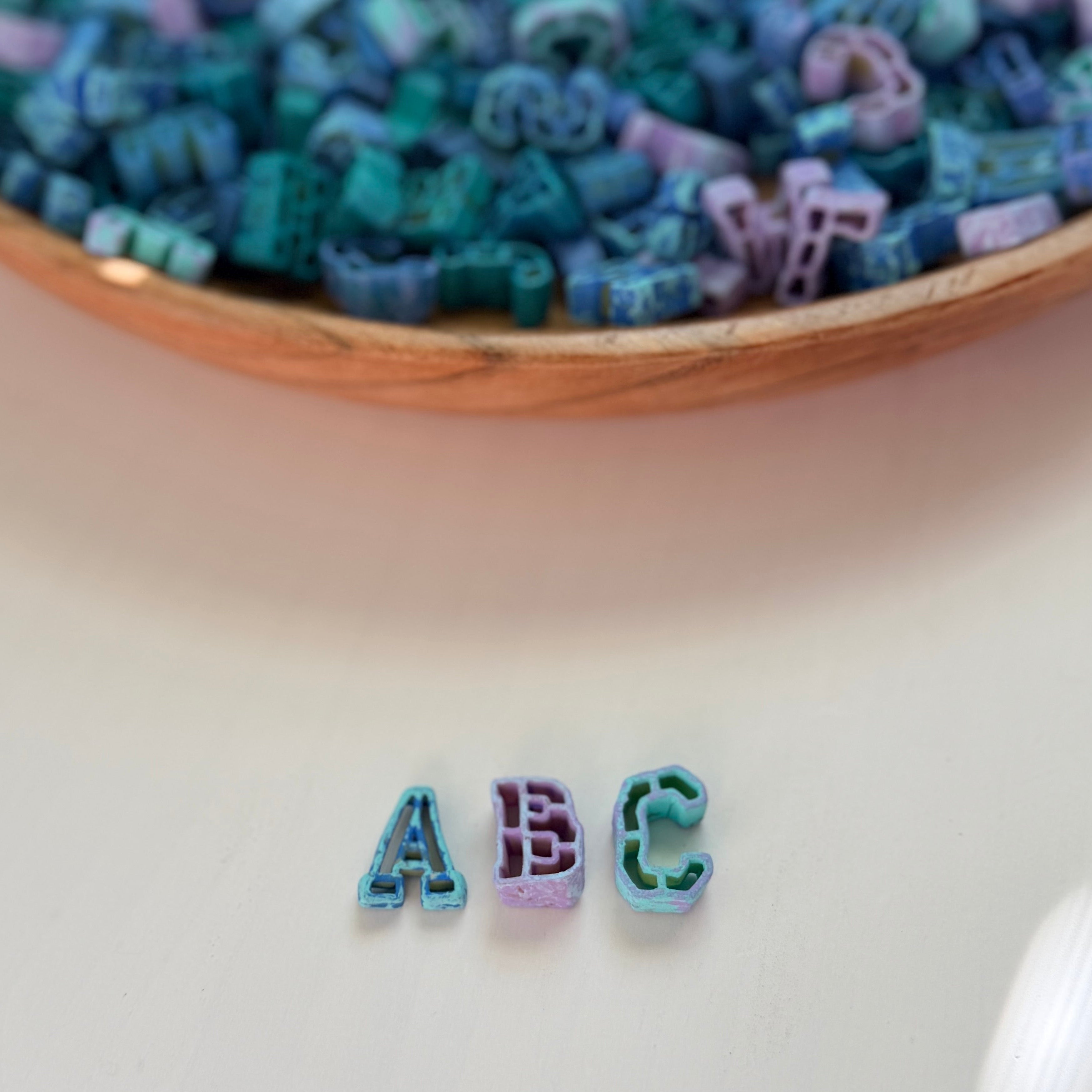 ABC Pasta - cool colors