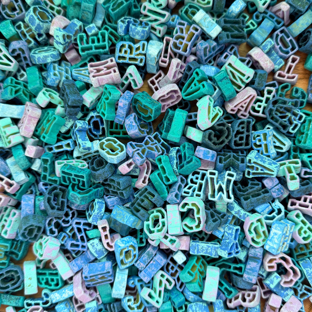 ABC Pasta - cool colors