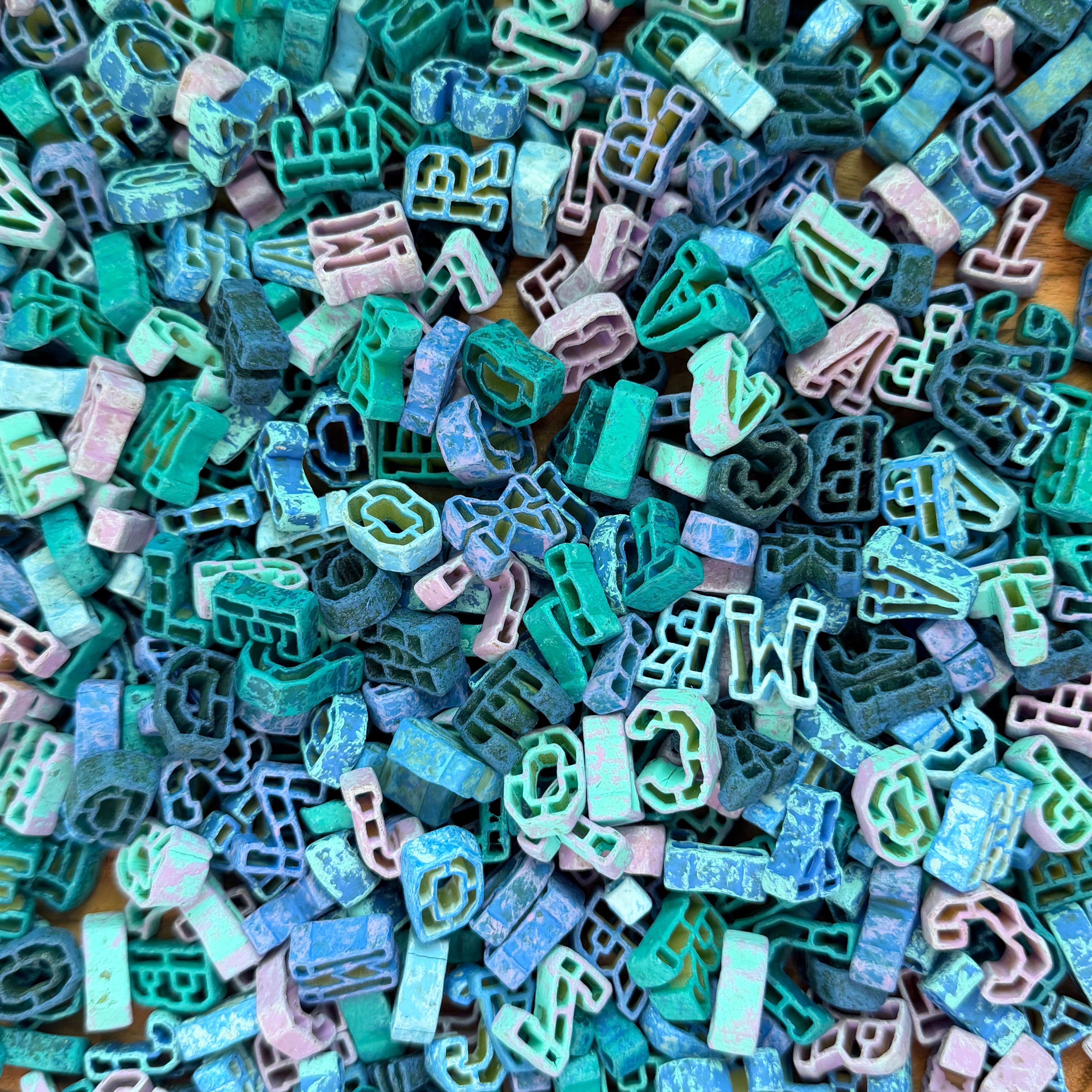ABC Pasta - cool colors
